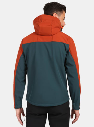 Kilpi Softshelljacke "Ontavio" in Dunkelgrün/ Rot