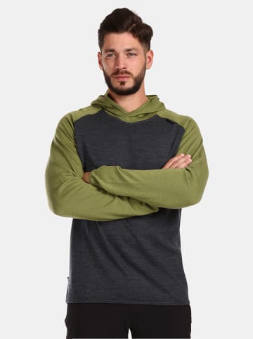 Kilpi Funktionslongsleeve "Moseo" in Anthrazit/ Grün