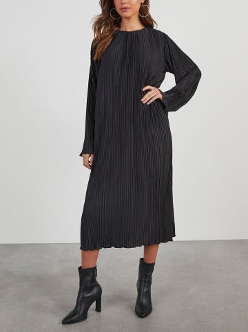 LA Angels Plisseekleid in Schwarz