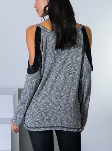 LA Angels Bluse in Grau/ Schwarz