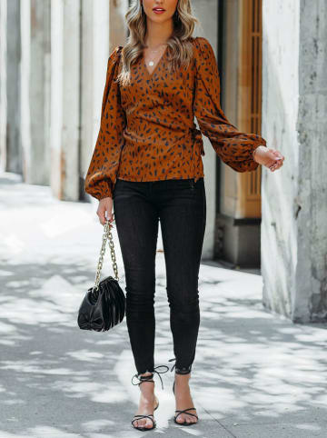 LA Angels Bluse in Hellbraun