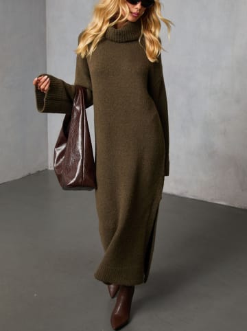 LA Angels Sukienka dzianinowa w kolorze khaki