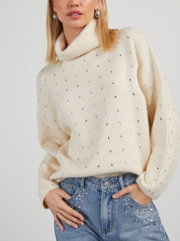 LA Angels Rollkragenpullover in Creme