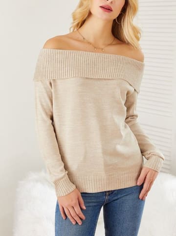 LA Angels Sweter w kolorze beżowym