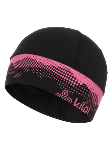 Kilpi Mütze "Tail" in Schwarz/ Pink