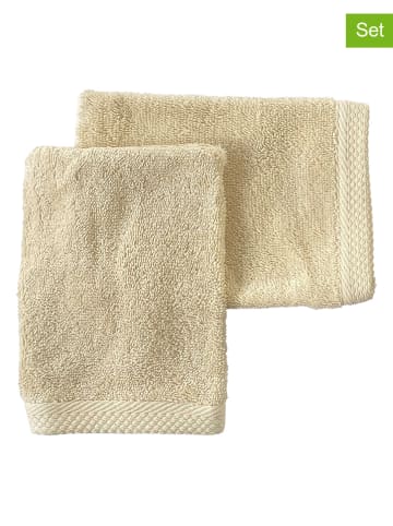 Soft by Perle de Coton Myjki (2 szt.) "Epo" w kolorze kremowym