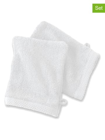 Soft by Perle de Coton Myjki (2 szt.) "Epo" w kolorze białym