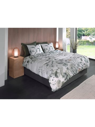 HNL Bettwäsche-Set "Eduardo" in Weiß/ Grün
