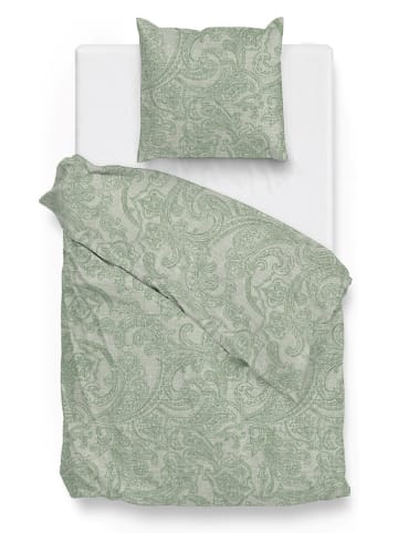 Zo!Home Bettwäsche-Set "Paisley di Lino" in Grün