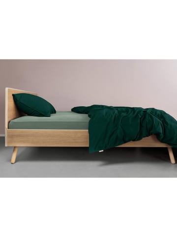 Beddinghouse Dżersejowe prześcieradło w kolorze zielonym na gumce na rozdzielany topper