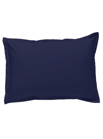 Soft by Perle de Coton Perkal-Kissenbezug in Dunkelblau