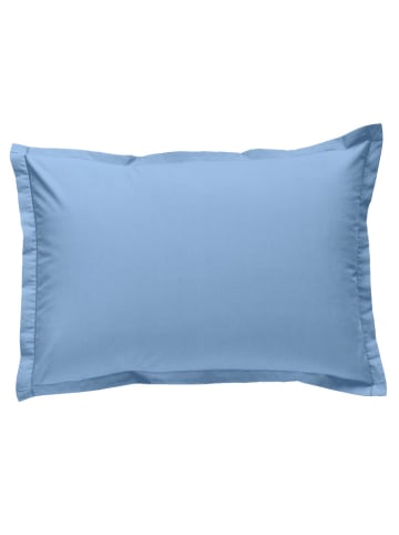 Soft by Perle de Coton Perkalowa poszewka w kolorze błękitnym na poduszkę