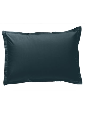 Soft by Perle de Coton Perkalowa poszewka w kolorze morskim na poduszkę