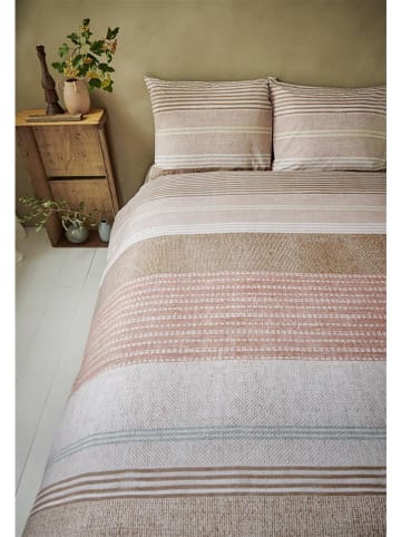 Beddinghouse Renforcé-Bettwäsche-Set "Lin" in Beige/ Rosa