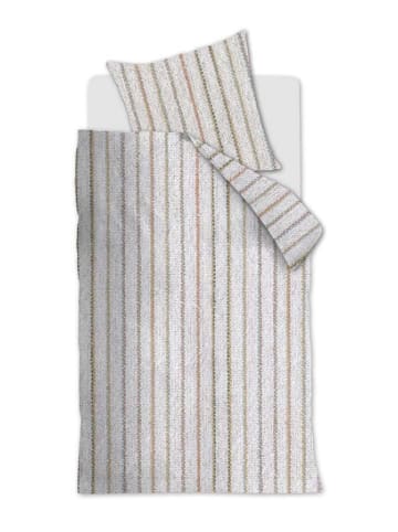 Beddinghouse Komplet pościeli renforcé "Soft Lines" w kolorze białym