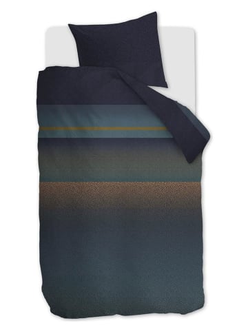 Beddinghouse Komplet pościeli satynowej "Lenny" w kolorze granatowym