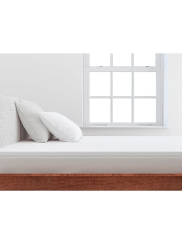 Zo!Home Satynowe prześcieradło "Satinado" w kolorze białym na topper z gumką