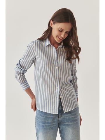 TATUUM Bluse in Hellblau/ Weiß