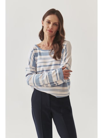 TATUUM Trui wit/lichtblauw