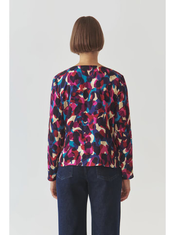TATUUM Bluse in Dunkelblau/ Pink/ Blau