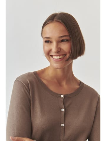 TATUUM Cardigan in Hellbraun