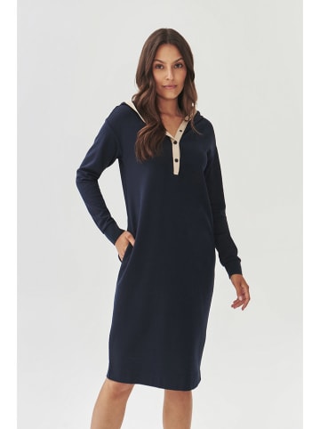 TATUUM Gebreide jurk donkerblauw/crème