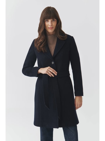 TATUUM Wełniany płaszcz "Nitika" w kolorze granatowym