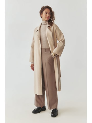 TATUUM Wełniany płaszcz w kolorze beżowym