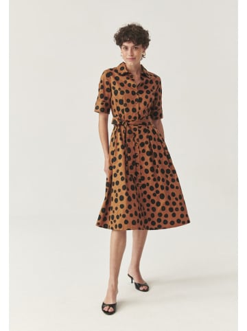 TATUUM Jurk lichtbruin/zwart