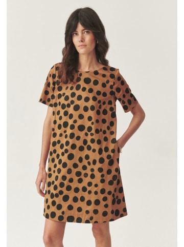 TATUUM Kleid in Hellbraun/ Schwarz
