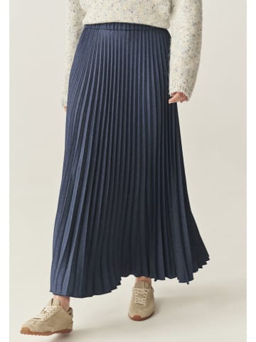 TATUUM Plisseerock in Dunkelblau