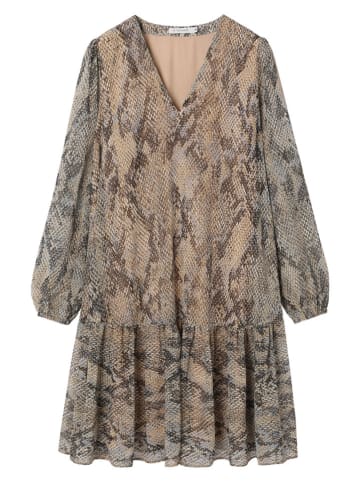 TATUUM Kleid in Beige/ Anthrazit