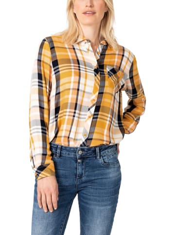 Timezone Blouse oranje/donkerblauw