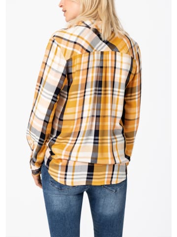 Timezone Hemd in Orange/ Dunkelblau