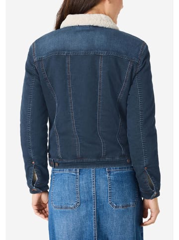 Timezone Jeansjacke in Dunkelblau/ Weiß