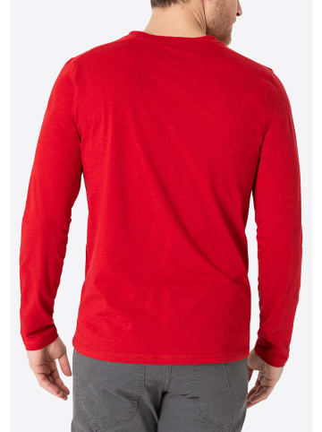 Timezone Longsleeve "Henley" rood