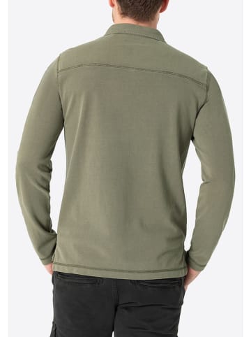 Timezone Koszulka polo w kolorze oliwkowym