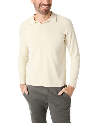 Timezone Koszulka polo w kolorze kremowym