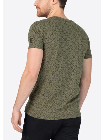 Timezone Shirt in Khaki/ Dunkelblau