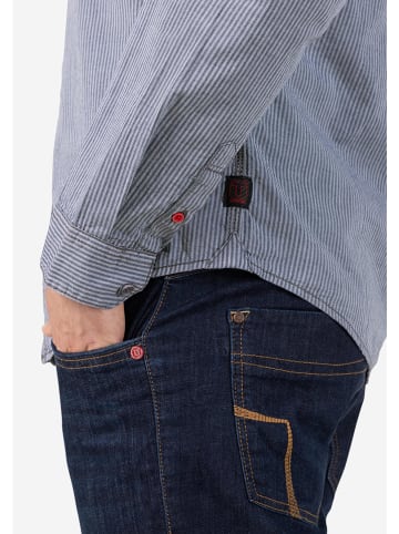 Timezone Hemd in Blau/ Weiß