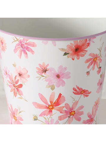 Boltze 3er-Set: Dekoeimer "Rosella" in Weiß/ Rosa