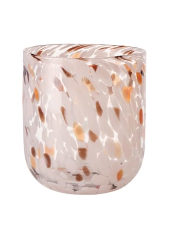 Boltze Świecznik "Umea" w kolorze beżowym - wys. 17 cm