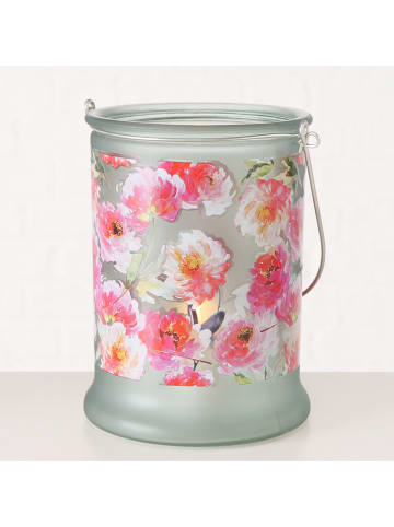 Boltze 3er-Set: Windlichter "Karella" in Weiß/ Pink - (H)17 x Ø 13 cm