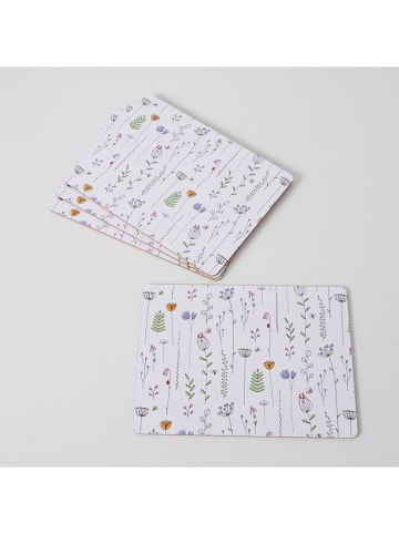Boltze 4er-Set: Tischset "Kamilla" in Weiß/ Bunt - (L)30 x (B)40 cm