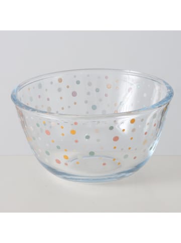 Boltze Miski (2 szt.) "Lavina" ze wzorem - wys. 7 x Ø 13 cm