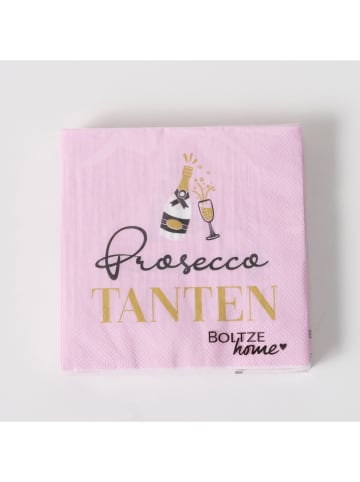 Boltze 2er-Set: Servietten "Mädelsabend" in Weiß/ Rosa - 2x 20 Stück