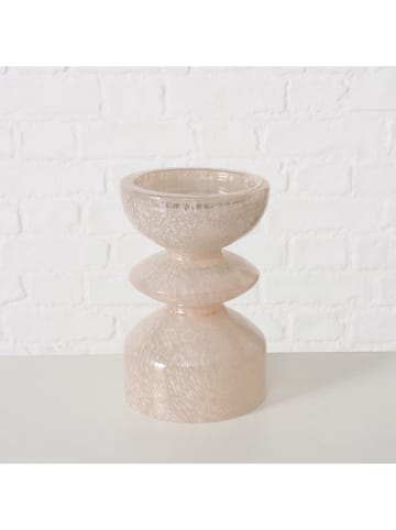 Boltze Kerzenleuchter "Peolina" in Rosa - (H)15 cm