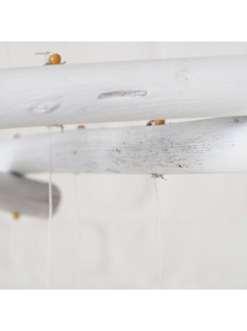 Boltze Windspiel "Blossy" in Grün/ Gelb - (H)70 cm