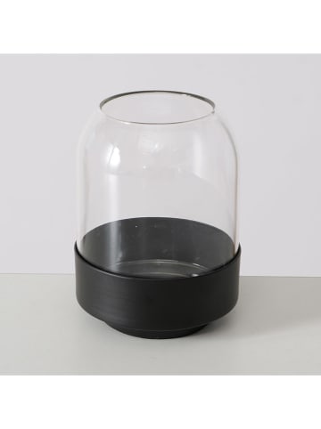 Boltze Vase ''Malena'' in Schwarz - (H)12,5 x Ø 9 cm