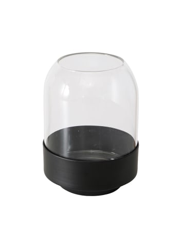 Boltze Vase ''Malena'' in Schwarz - (H)12,5 x Ø 9 cm